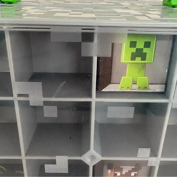 Minecraft Stone Case For Mini Figures Collector Display Case Storage Box - Picture 12 of 12